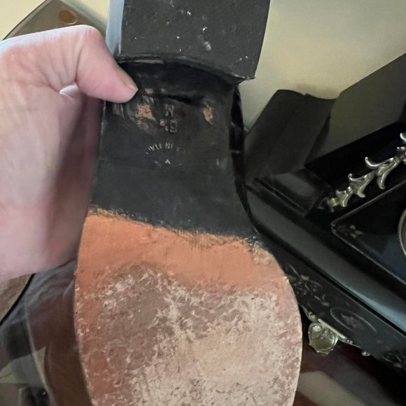 Brighton Black Croc Loafers Alligator shoes Women's 6.5 M Made in Italy - Picture 9 of 10